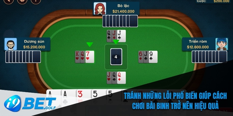 Cách Chơi Bài Binh- Kinh Nghiệm Đúc Kết Từ Cao Thủ Tại I9bet 6 Tránh những lỗi phổ biến giúp cách chơi bài binh trở nên hiệu quả